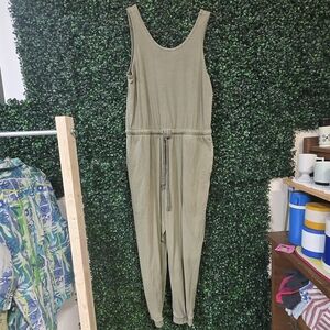 Universal Thread Khaki Sleeveless Jumpsuit